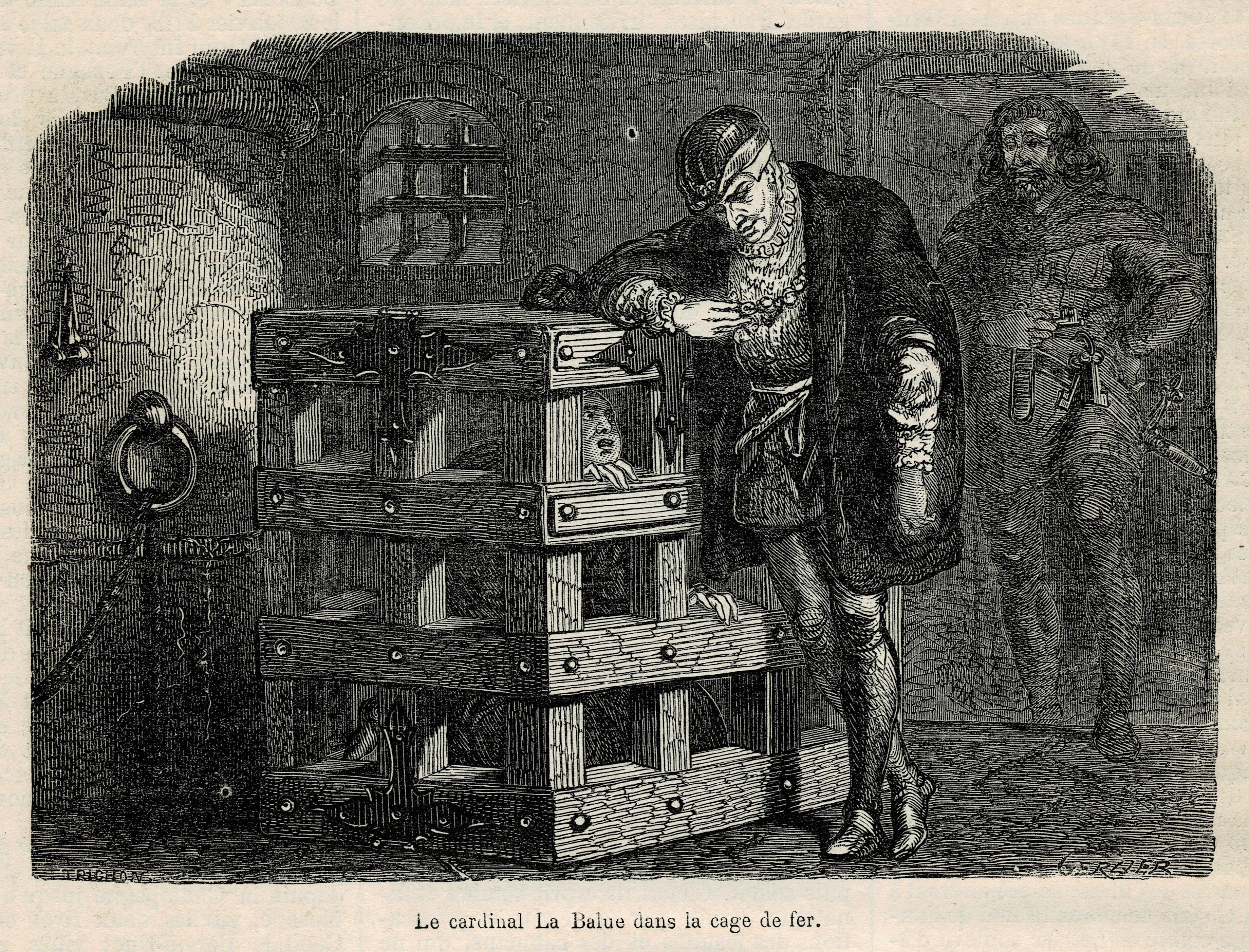 Cardinal La Balue in the Iron Cage