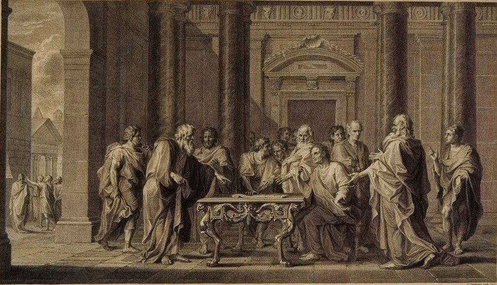 Solon Explaining His Laws