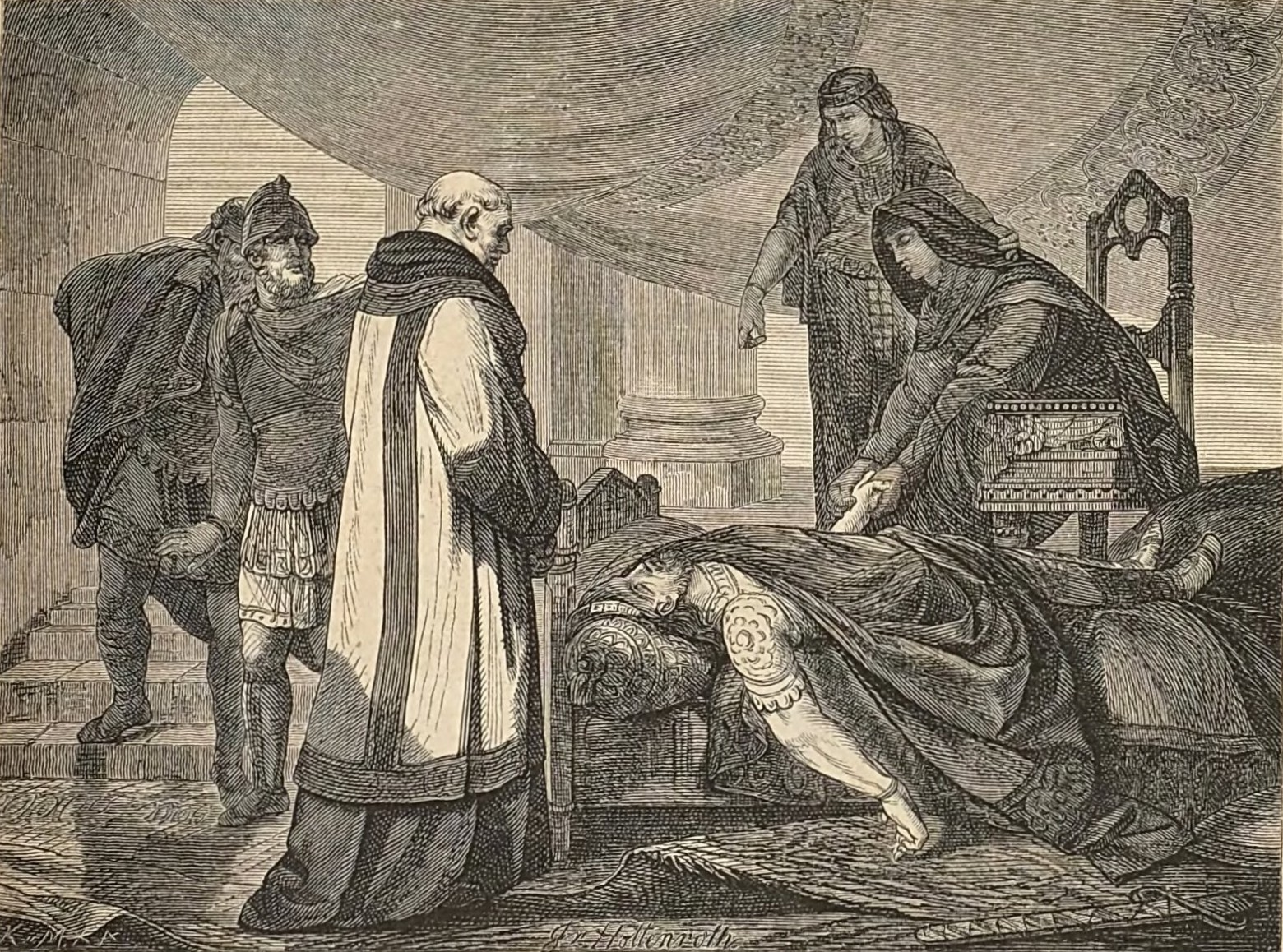 Death of Lothar II in Piacenza