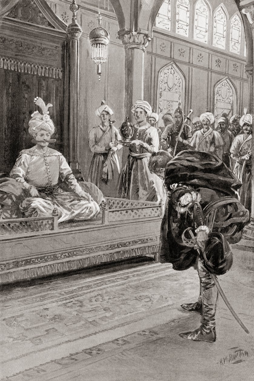 Sir Anthony Shirley visiting the court of Shah Abbas the Great, Persia