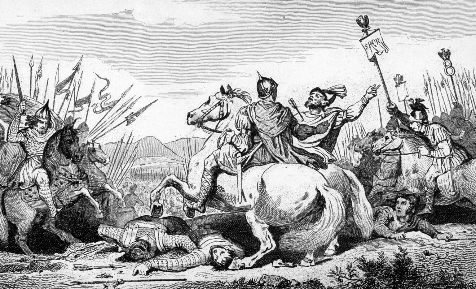 Theodoric is Slain in Battle Against Attila, near Chalons