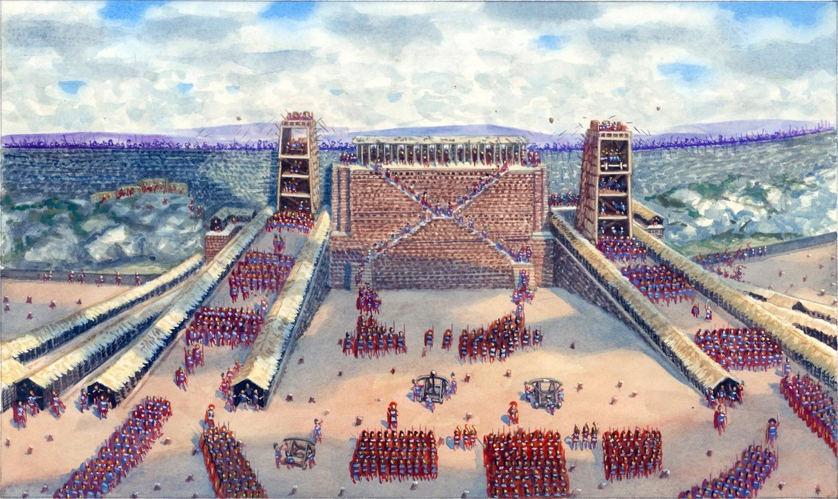 Battle of Avaricum by the Roman legions during the Gallic Wars