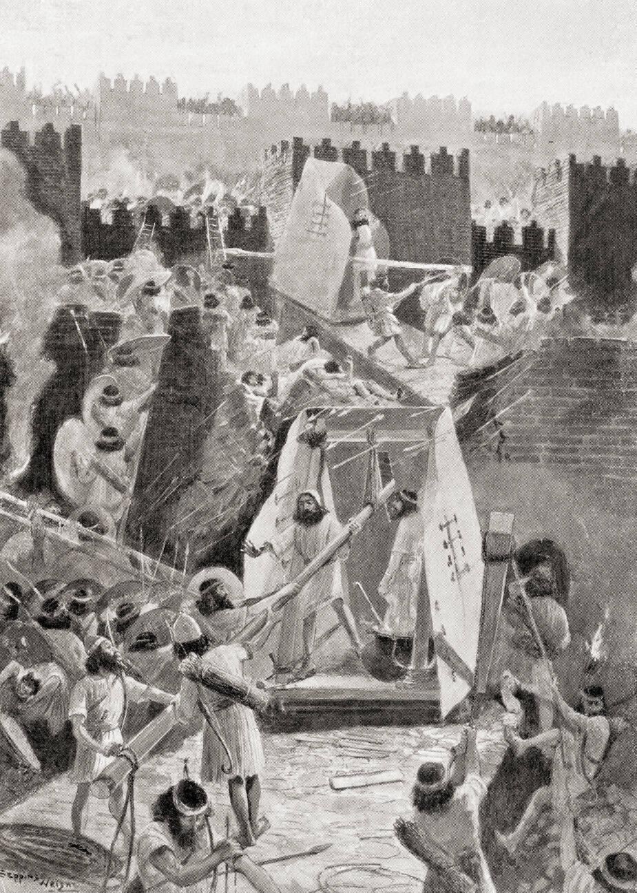 The Persians storming the Citadel of Babylon