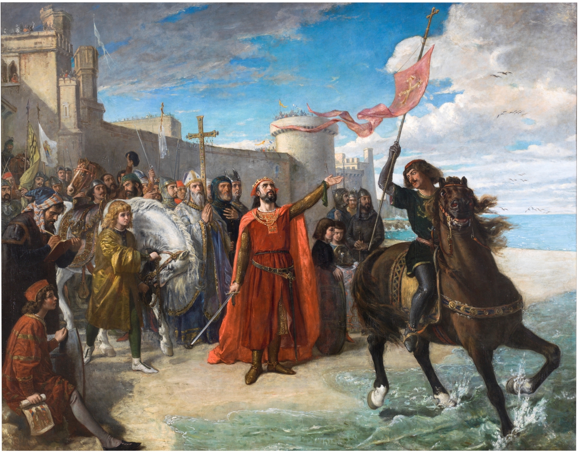 Alfonso X of Castile, after won the city of Cadiz from the Moors, the first maritime stronghold by the kings of Castile