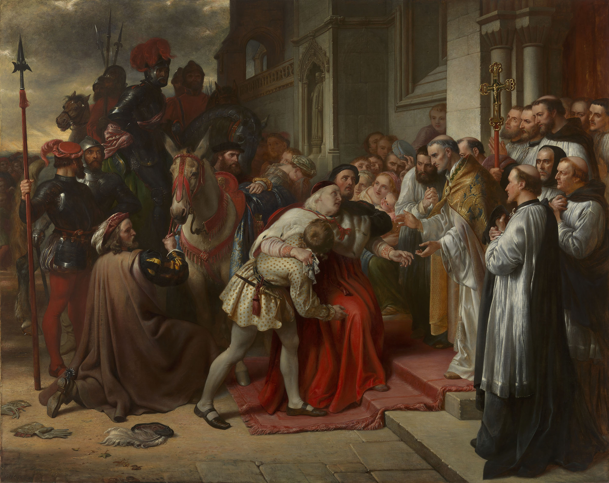Cardinal Wolsey at the Gate of Leicester Abbey