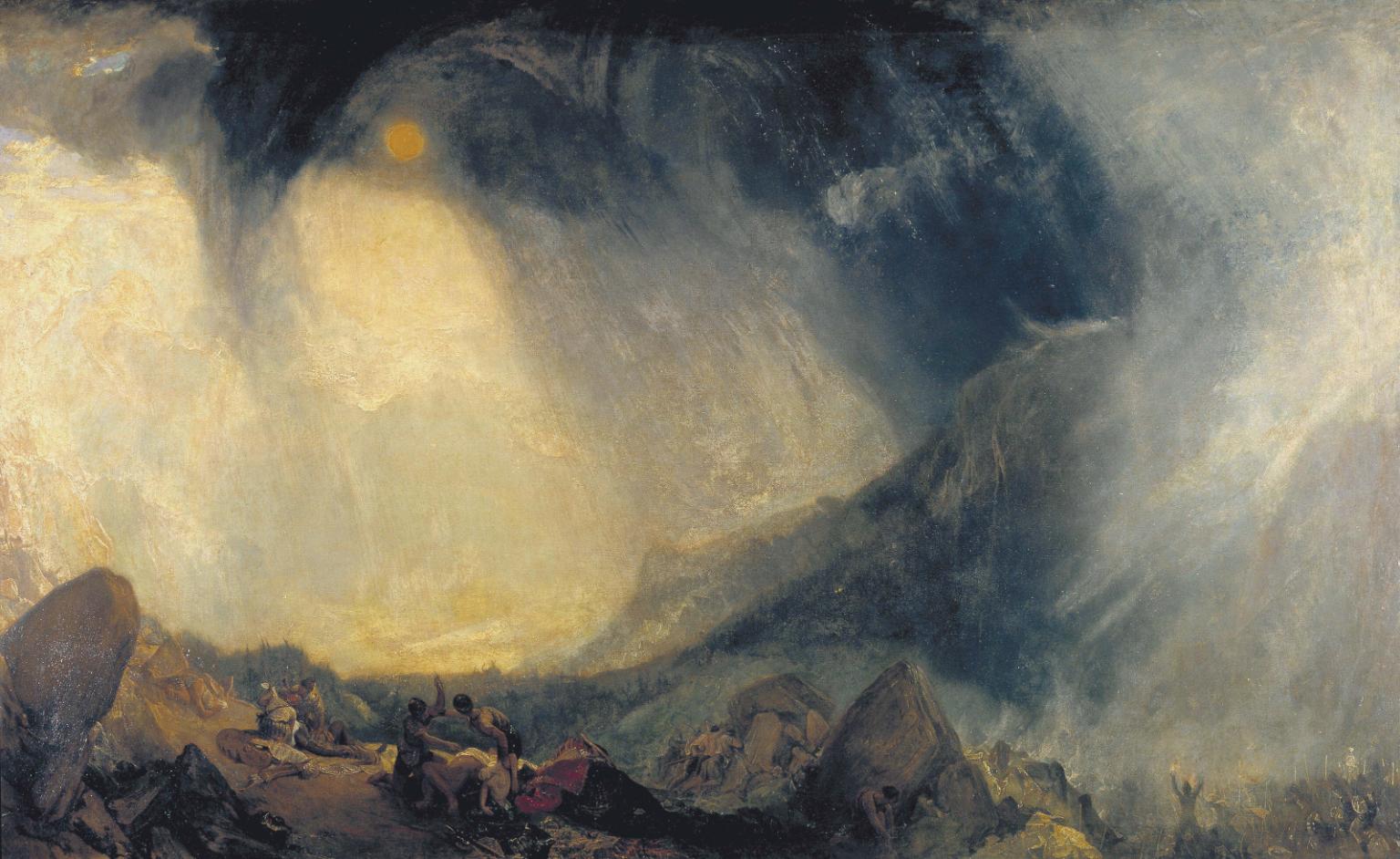 Snow Storm, Hannibal and his Army Crossing the Alps, J. M. W. Turner