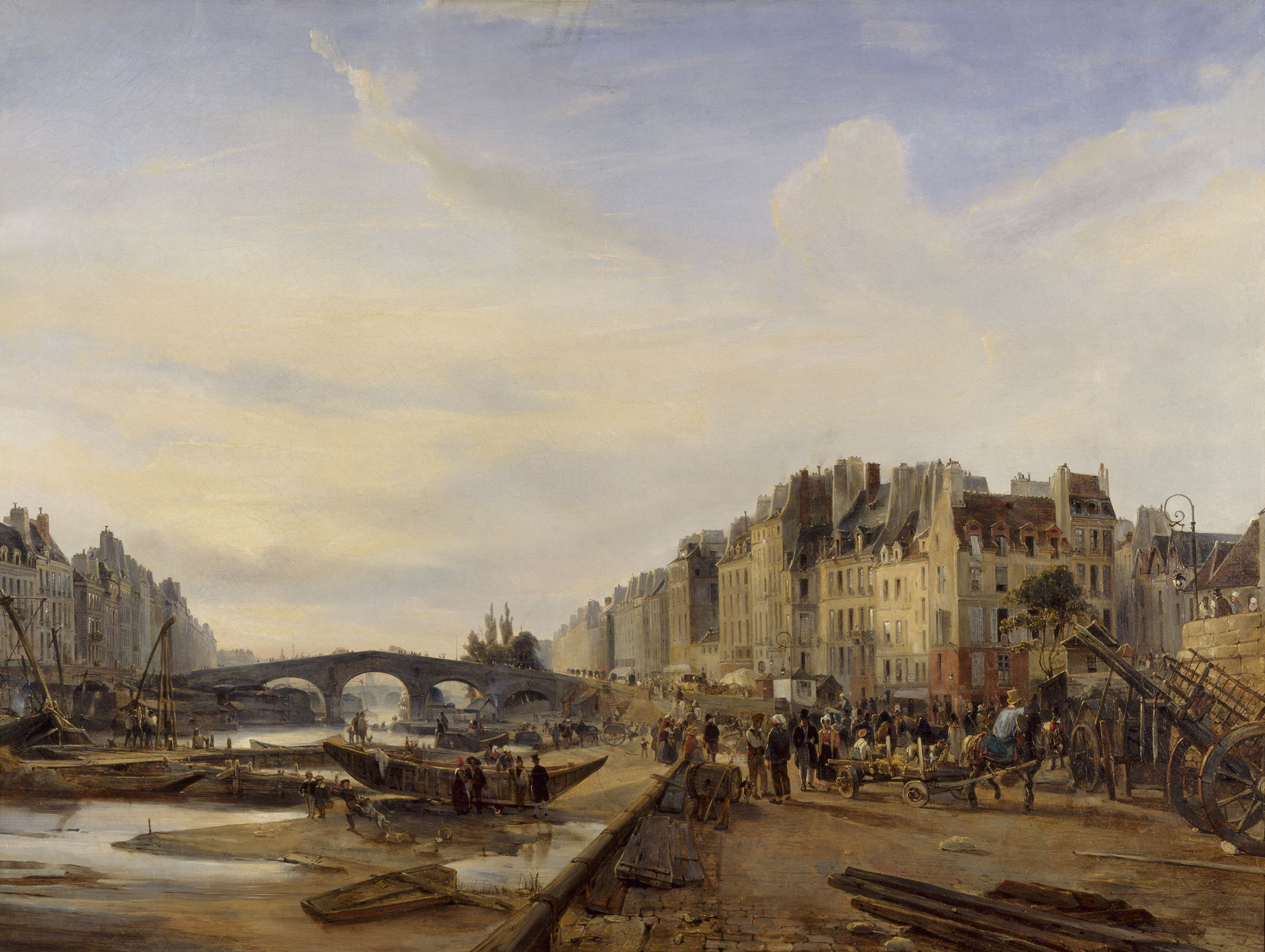 The Pont-Marie and the Saint-Paul port