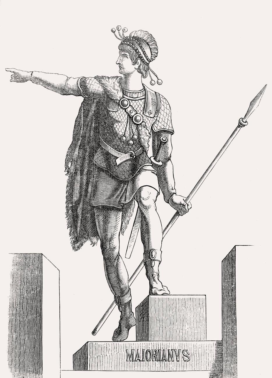 Majorian, or Flavius Julius Valerius Majorianus, Western Roman Emperor