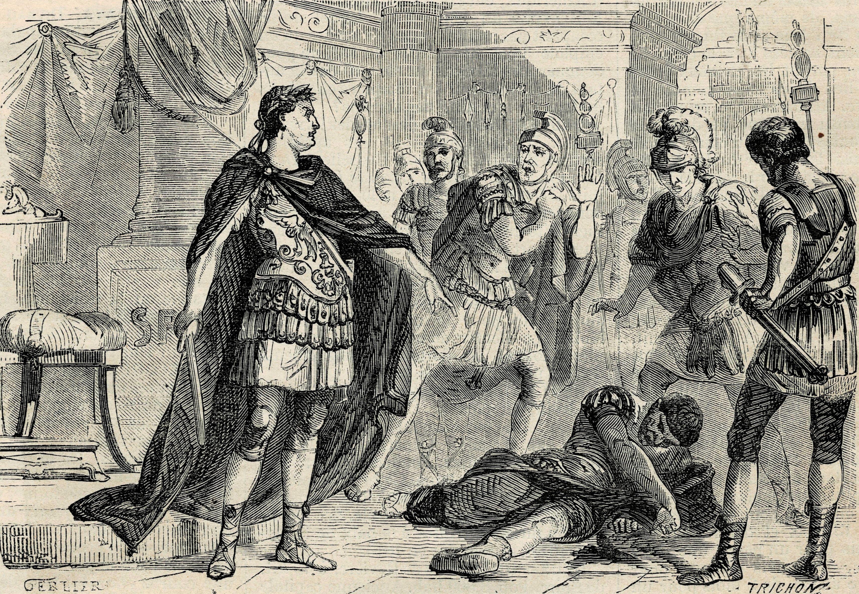 The Emperor Diacletian having Aper killed