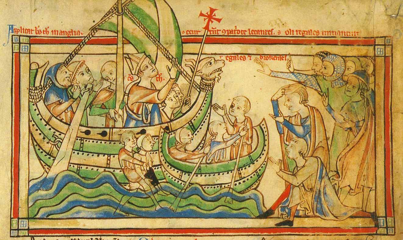 Becket sails to England