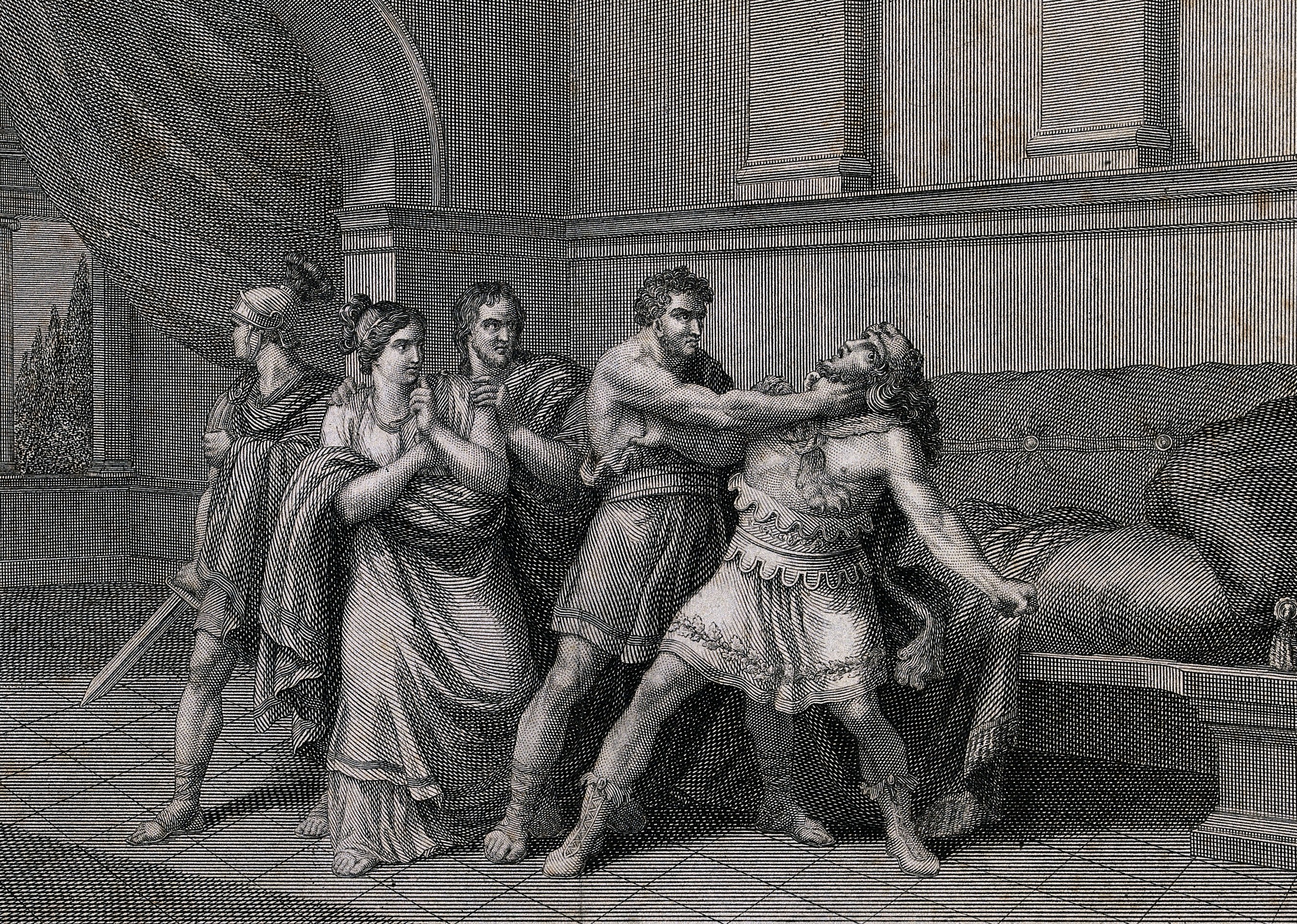 Atleta Narciso strangling Comodo