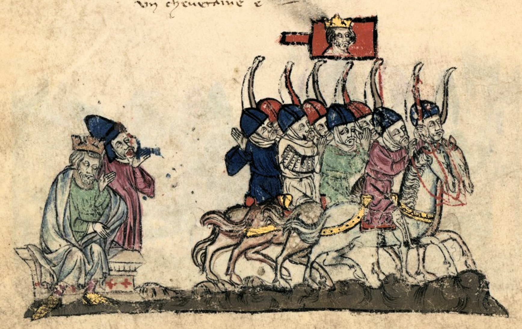 Ogodei Khan sending his troops on conquest