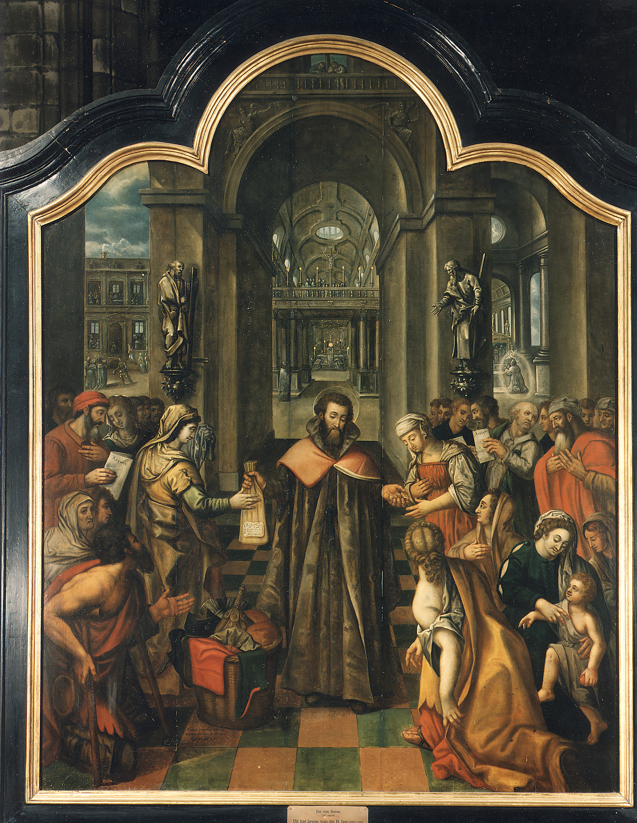 Triptych of St Ivo, St Ivo as defender of the poor