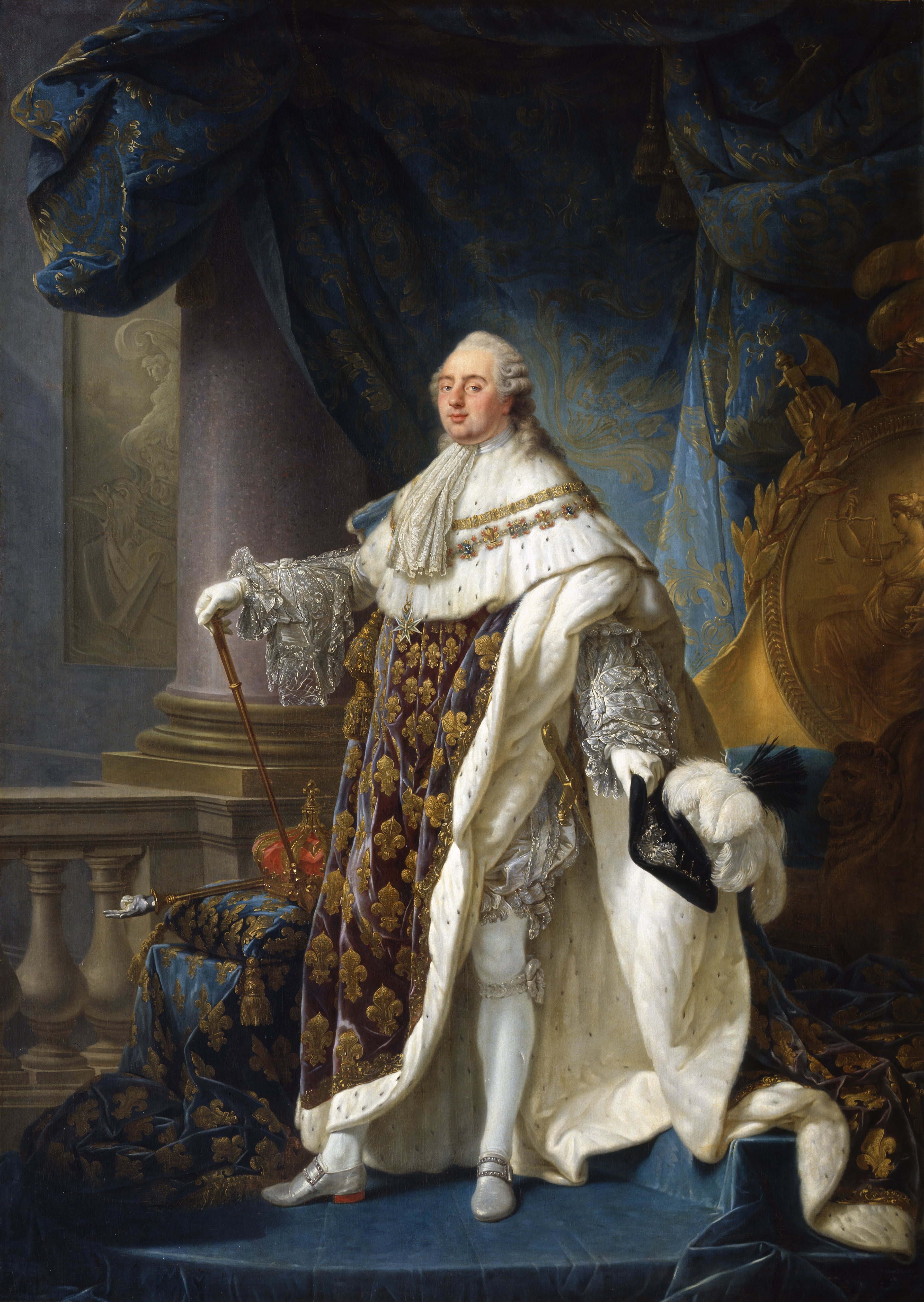 Louis XVI, King of France and Navarre, wearing his grand royal costume in