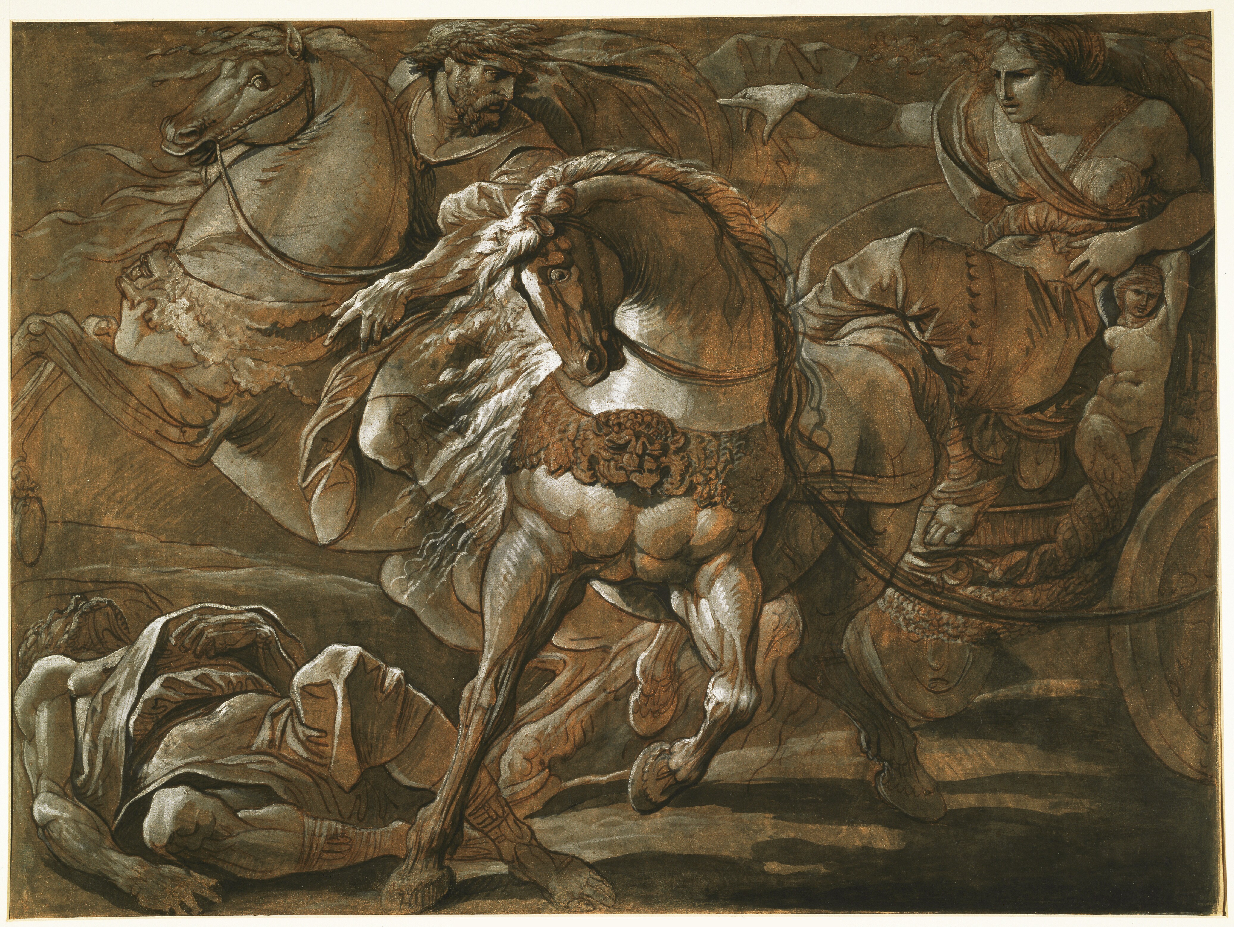 Tulia Rides over the Body of her Father Tullius