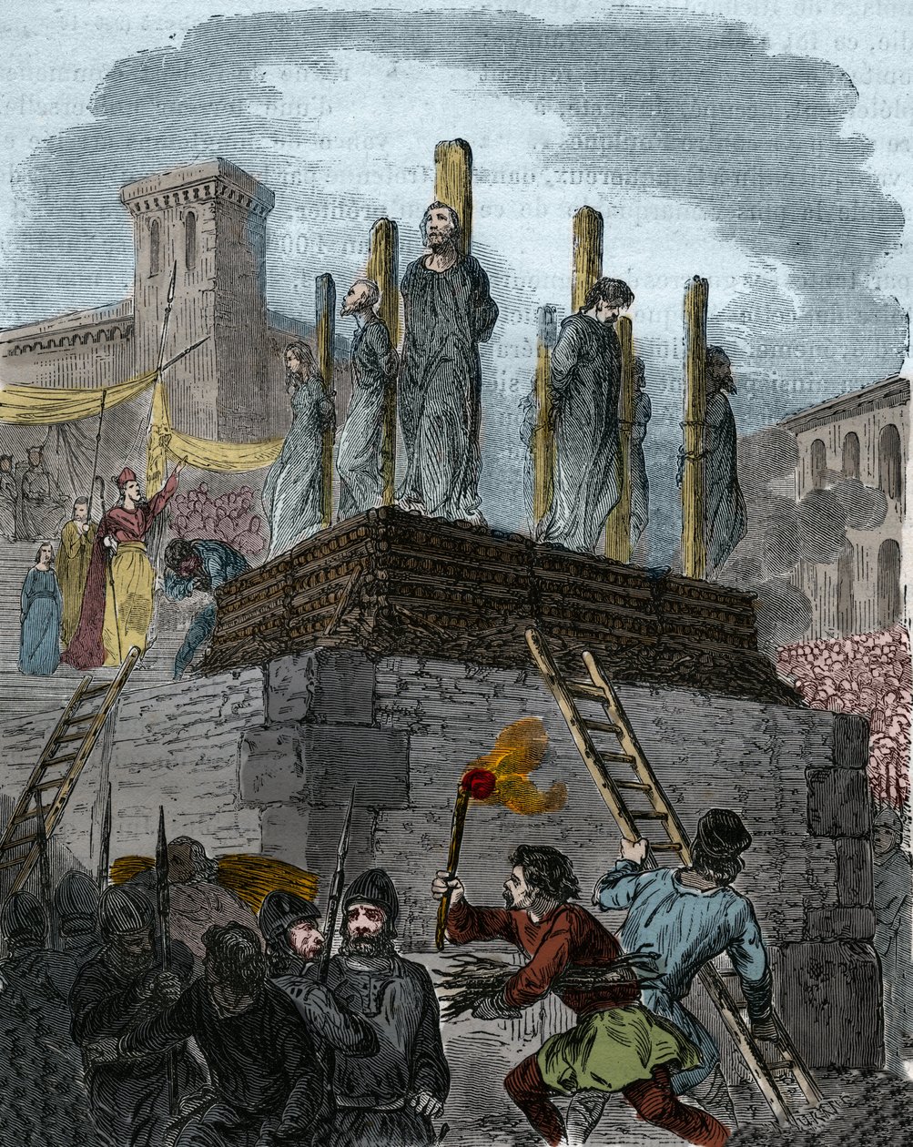 The case of the_Heretics of Orleans canons were sentenced to the butcher for her...