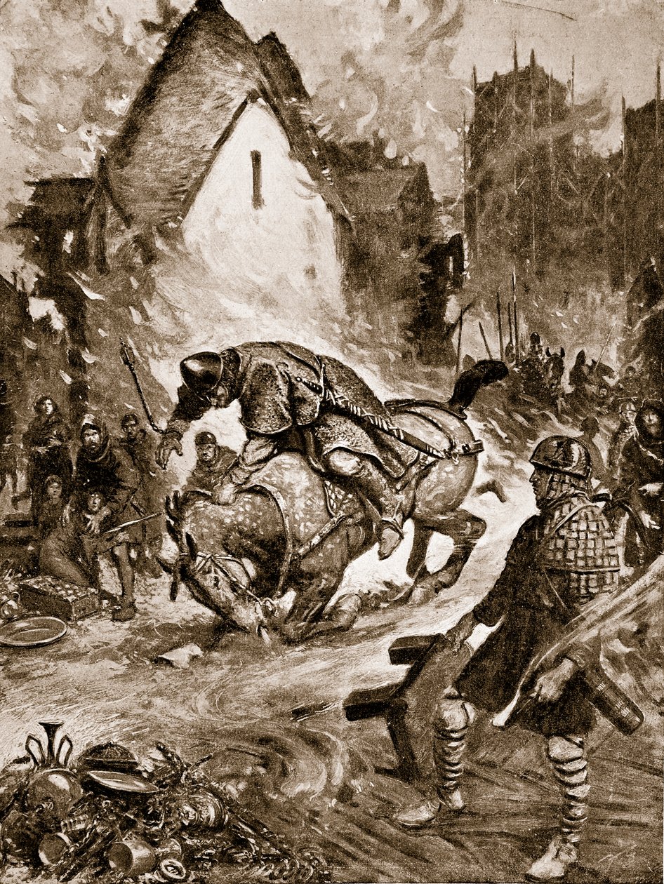 William the Conqueror Fatally Injured at Mantes