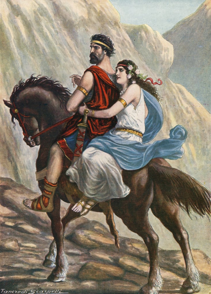 Viriathus, hero of Lusitania, with his wife