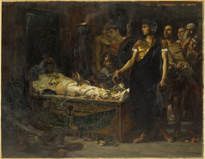 August Before the Tomb of Alexander the Great