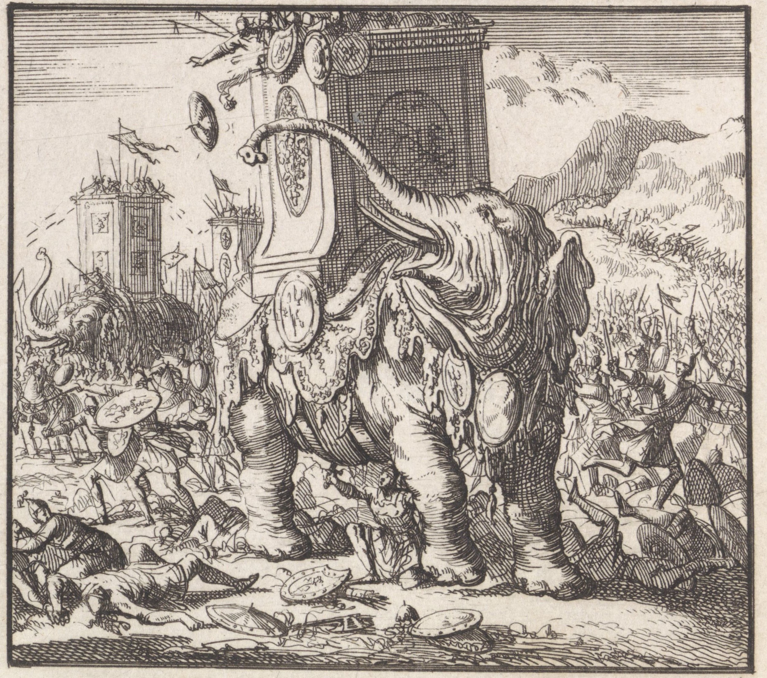 Eleazar kills the armed elephant