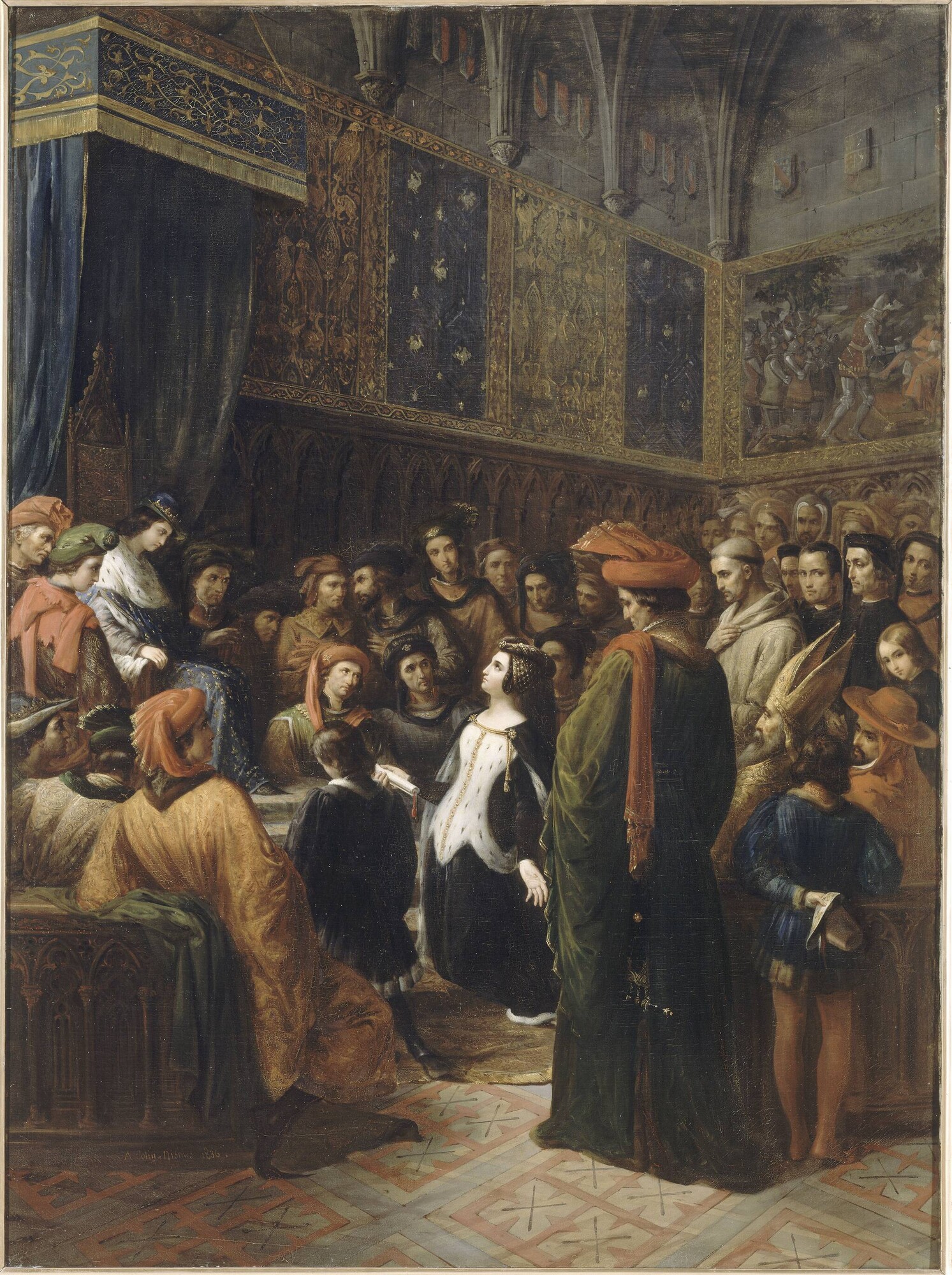 onward Valentine of Milan demands justice for the assassination of her husband