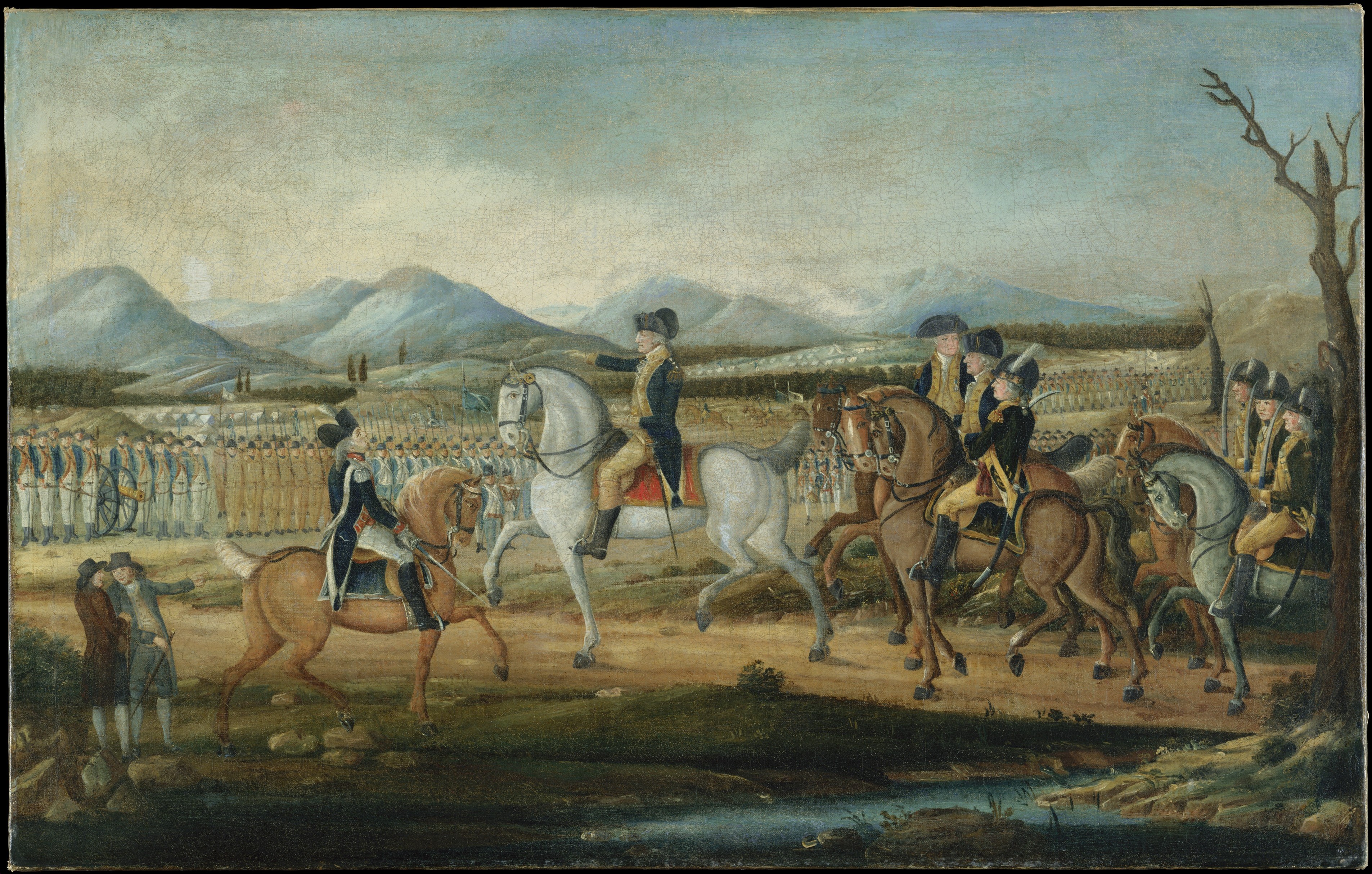 Washington Reviewing the Western Army at Fort Cumberland