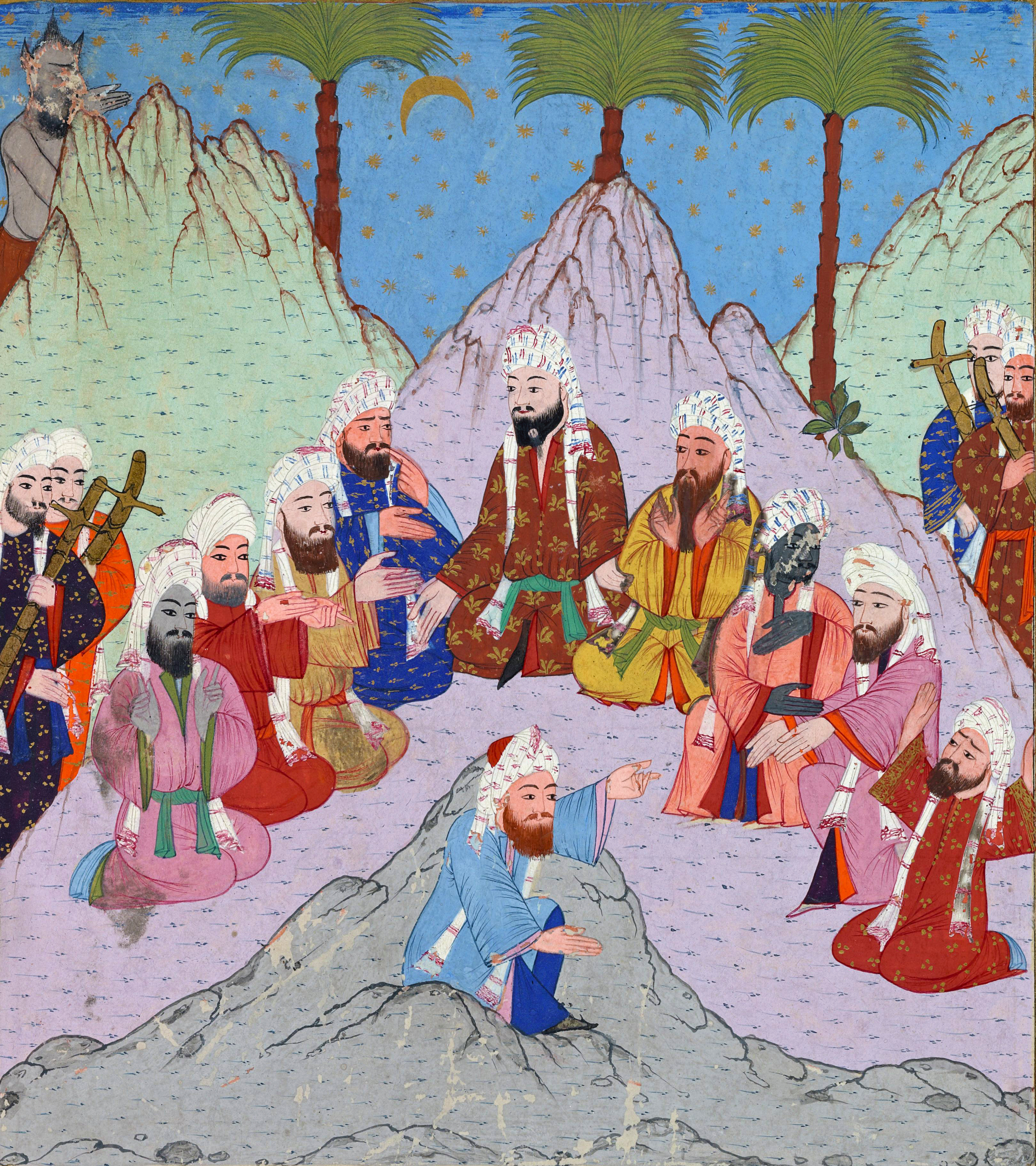 Quraysh discussing the second pledge at al-Aqabah
