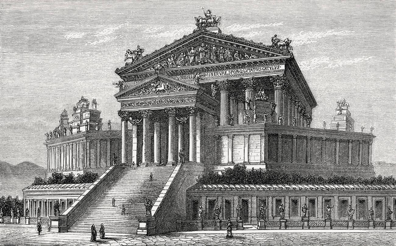 Temple of Jupiter Optimus Maximus reconstructed