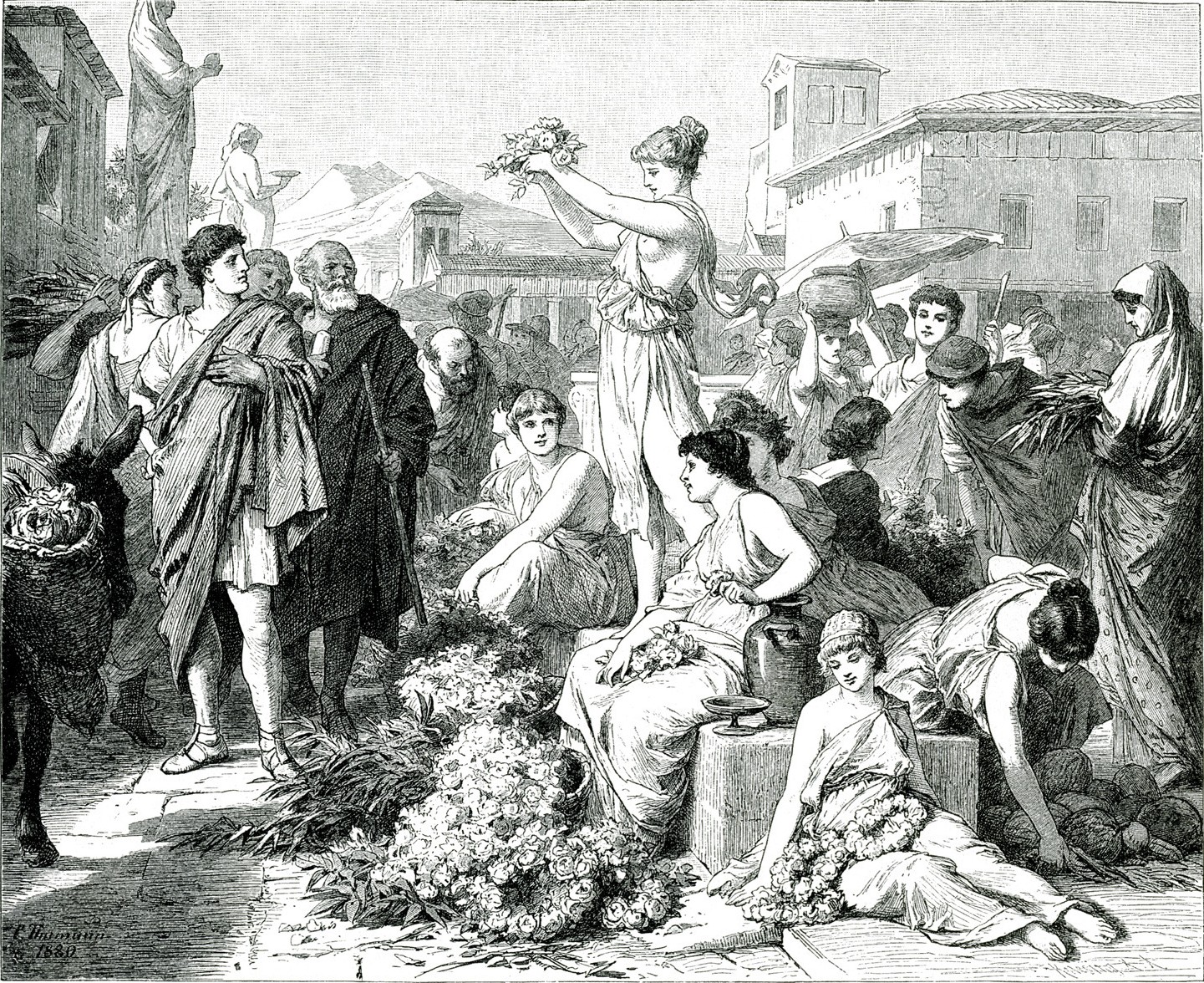 The Flower Market in Athens
