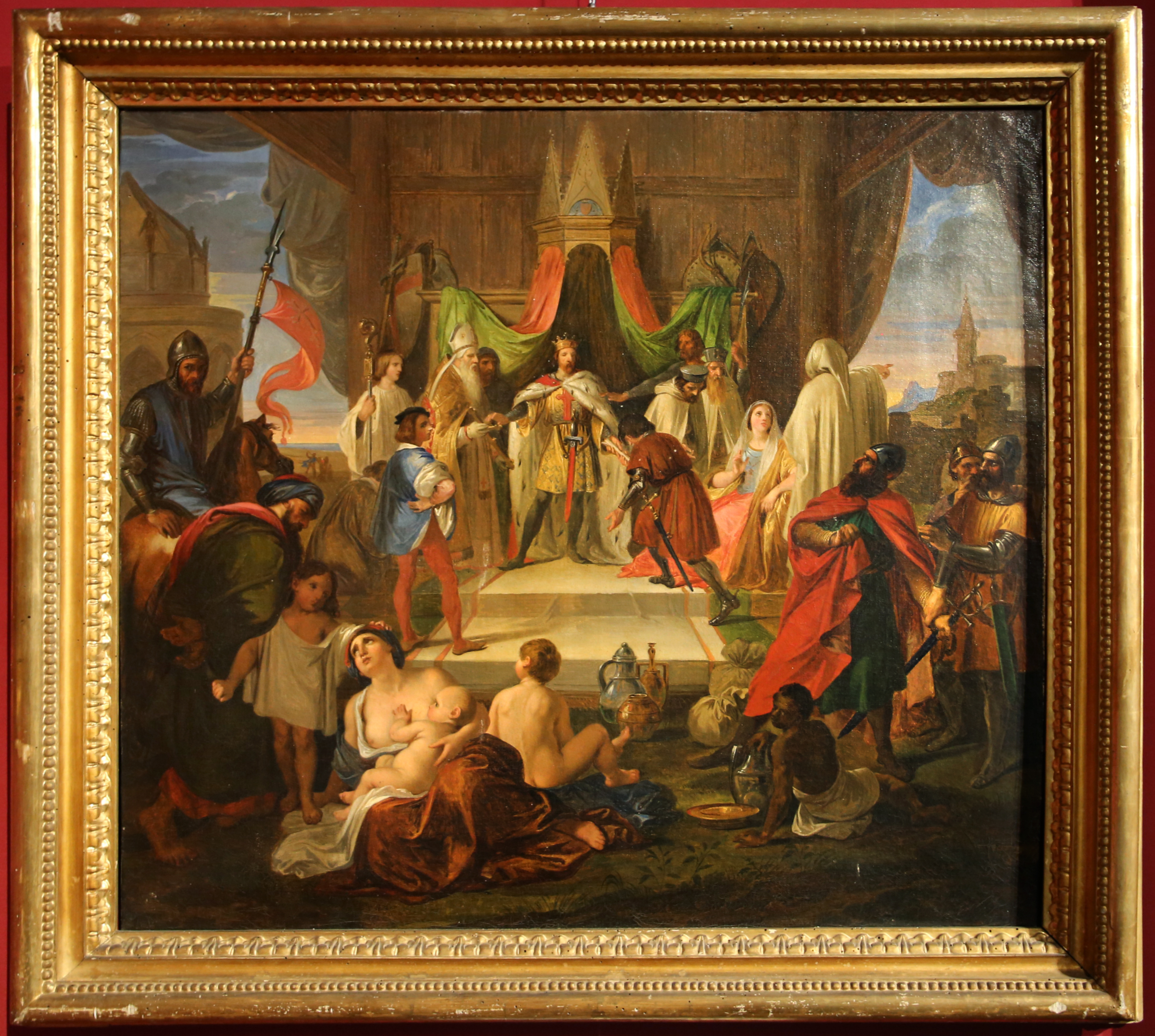 Richard the Lionheart grants privileges to the Pisans after the defeat of Ptolemais