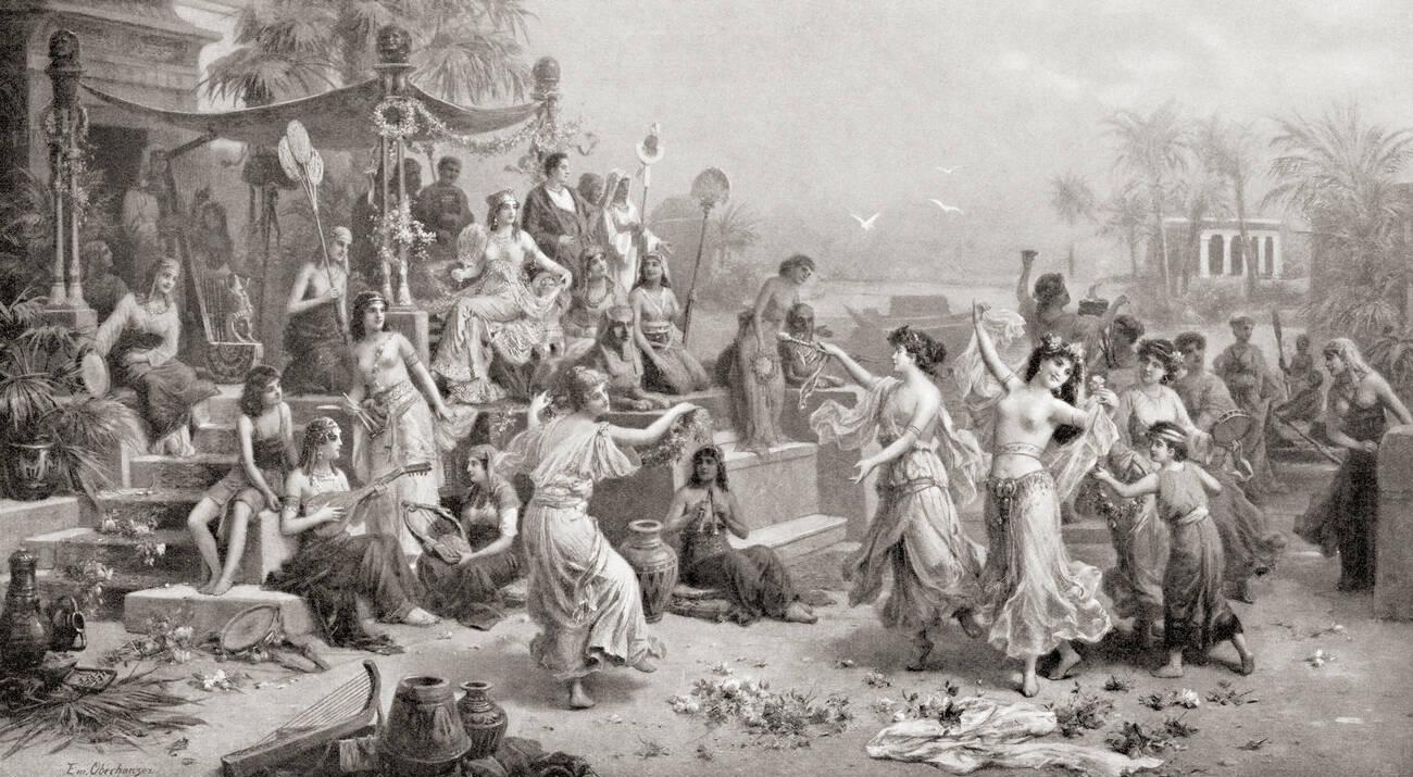 The court of Mark Antony and Cleopatra
