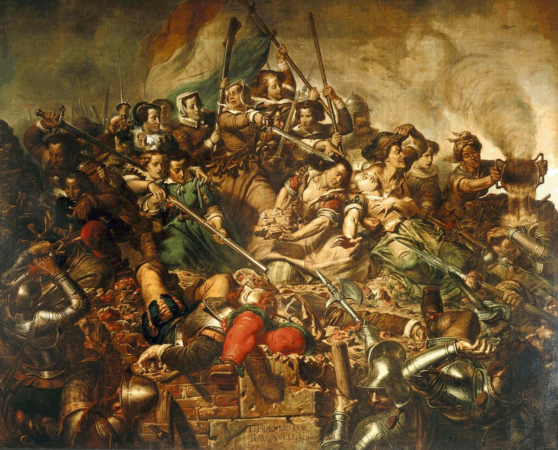Kenau Fighting in Defense of Haarlem