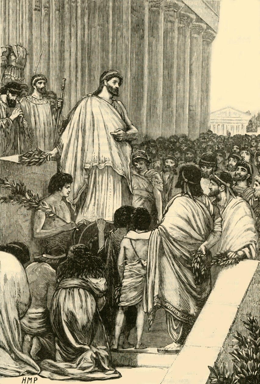 Pericles Pronouncing the Funeral Oration of the Athenian Soldiers-DESKTOP-1O14GIJ