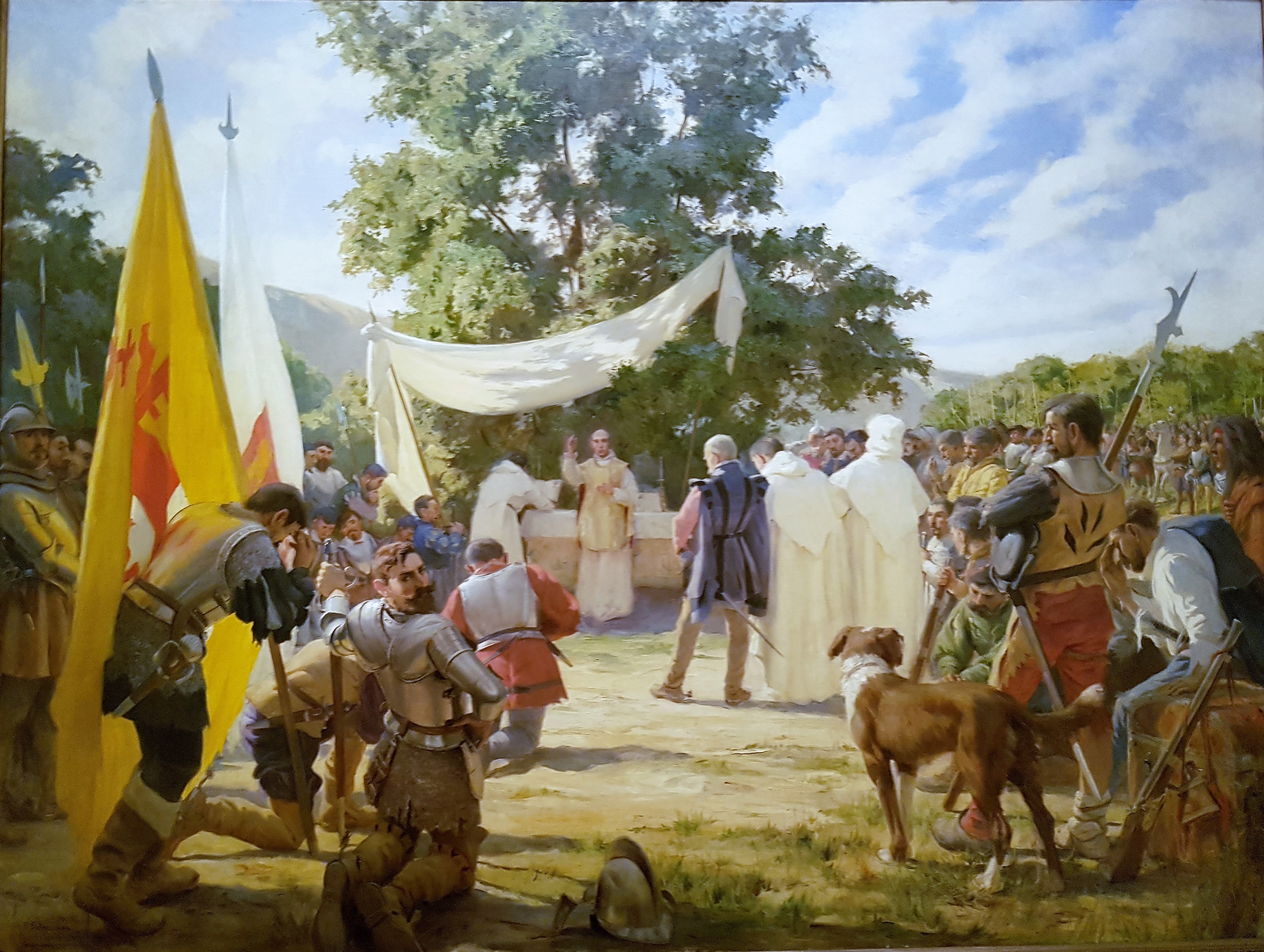 The first Mass celebrated in Chile