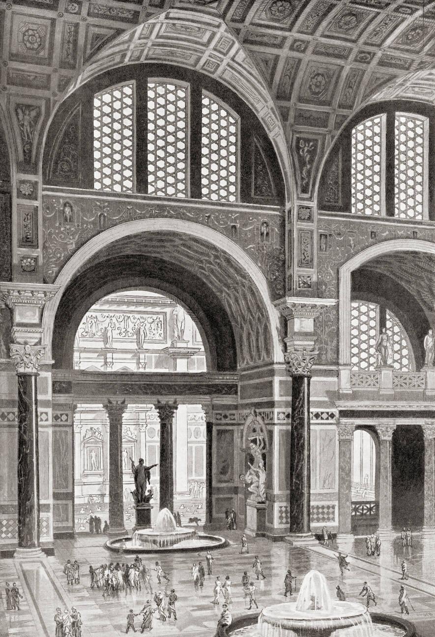 Artist's reconstruction of the Baths of Caracalla