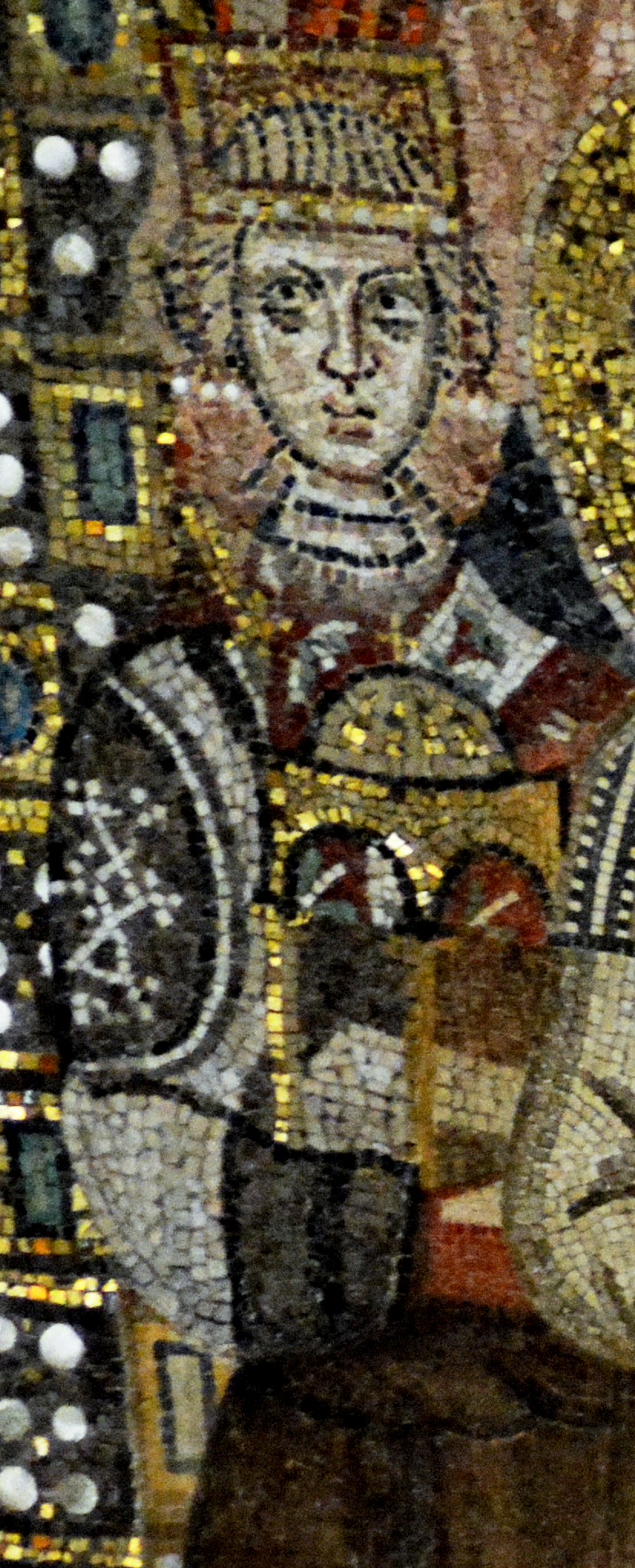 Justinian II, mosaic in the Basilica of Sant'Apollinare in Classe