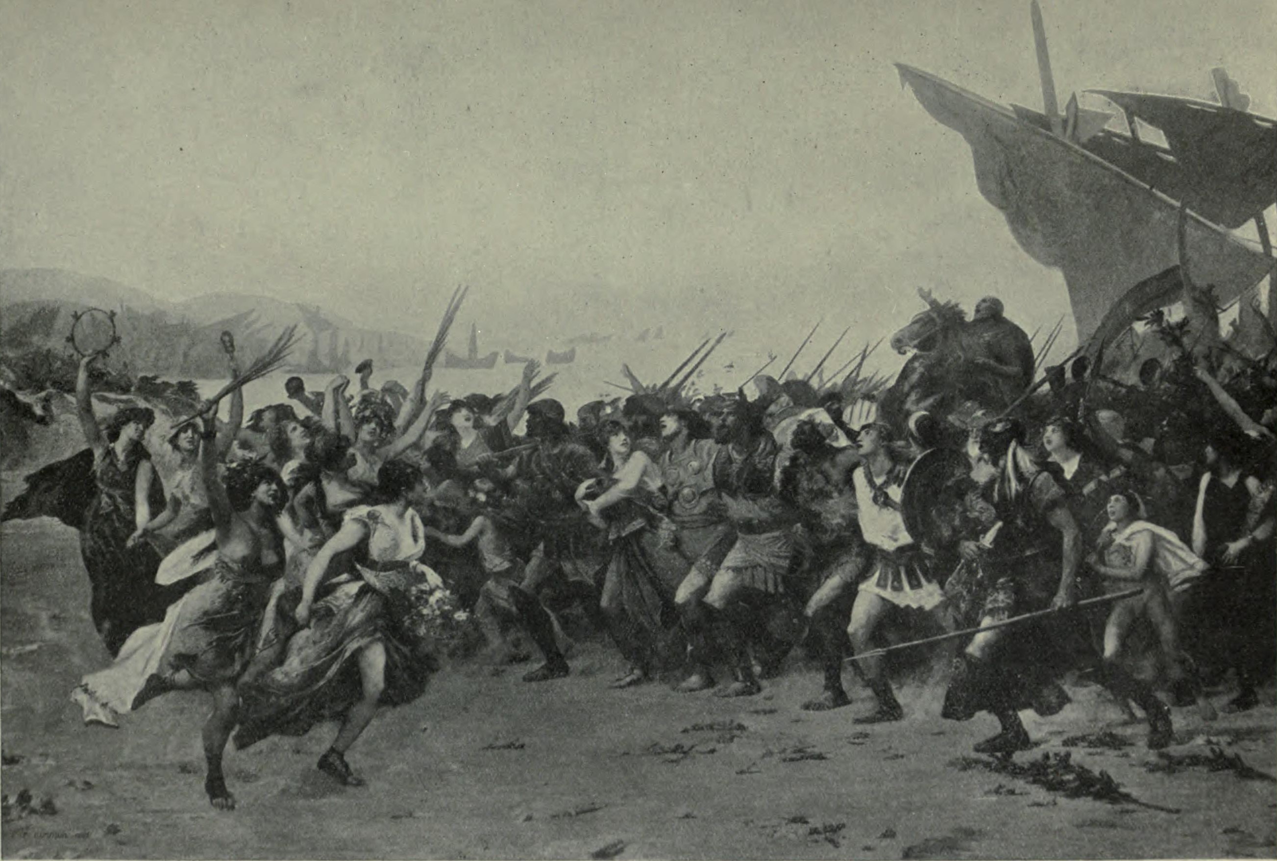 Athenians Rejoicing after Victory at Salamis