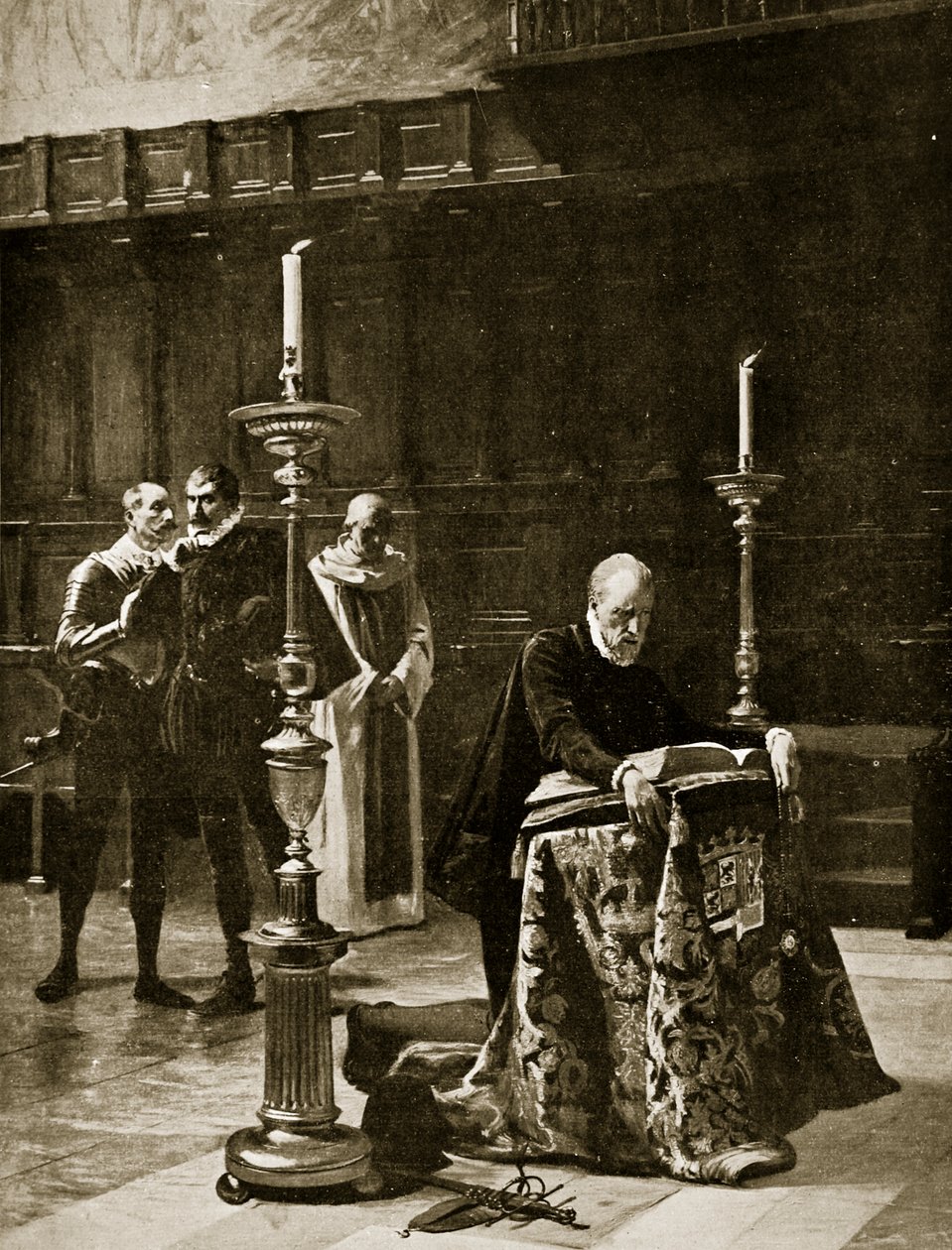 Philip II receives news of the defeat of the Armada