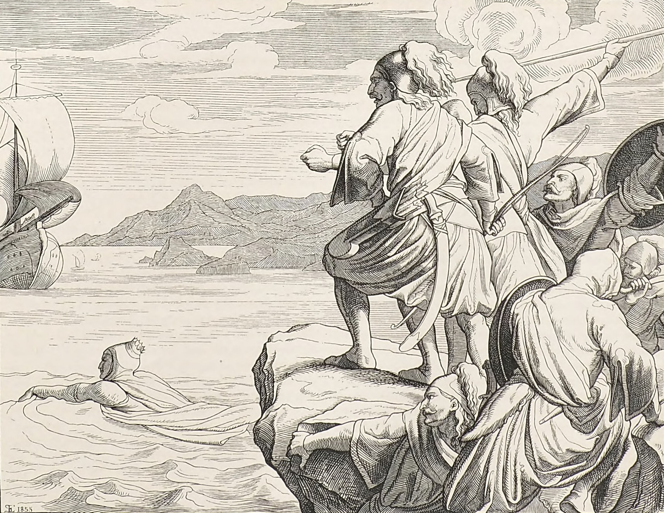 Otto II escaping from the Greeks