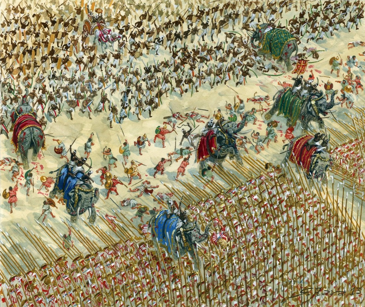 Alexander and Porus Fighting