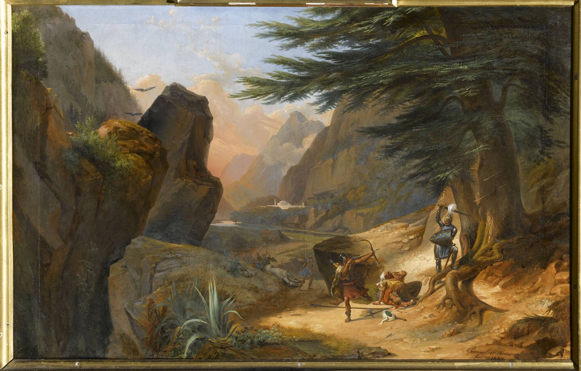 Louis VII in the defiles of Laodicea in Syria