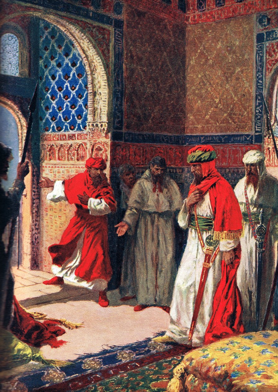 The Last Council of Boabdil at the Alhambra