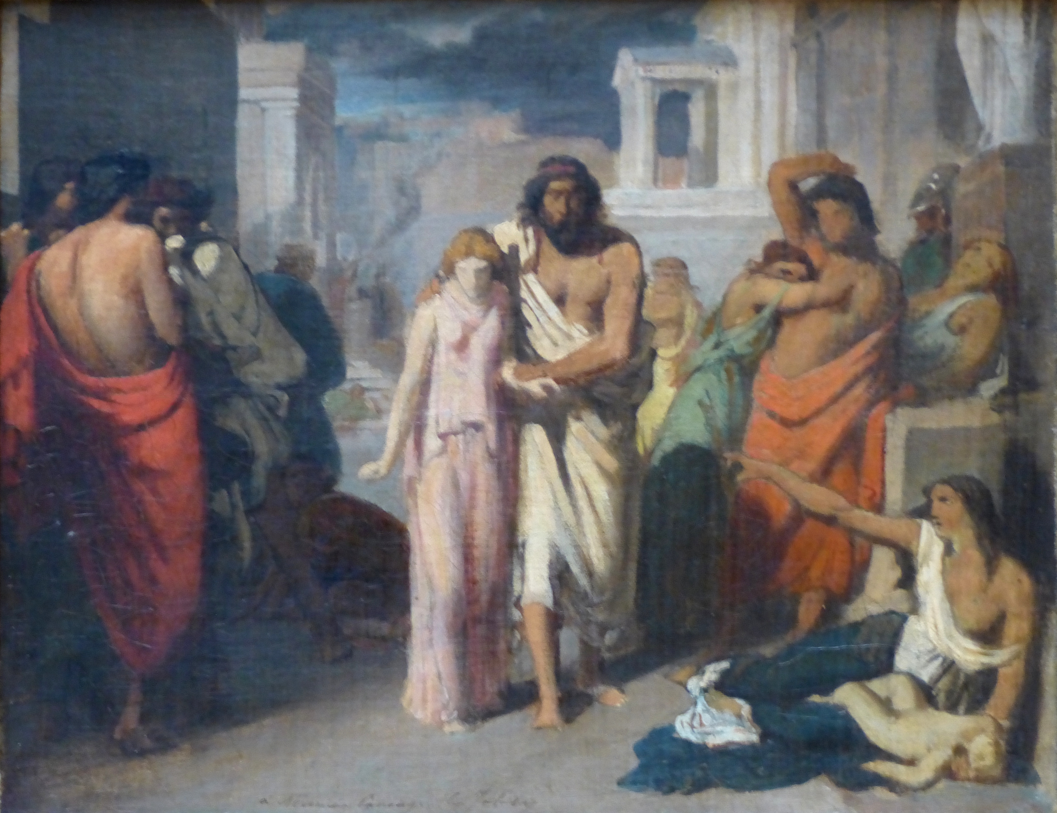 The Plague of Thebes (sketch) Charles Jalabert