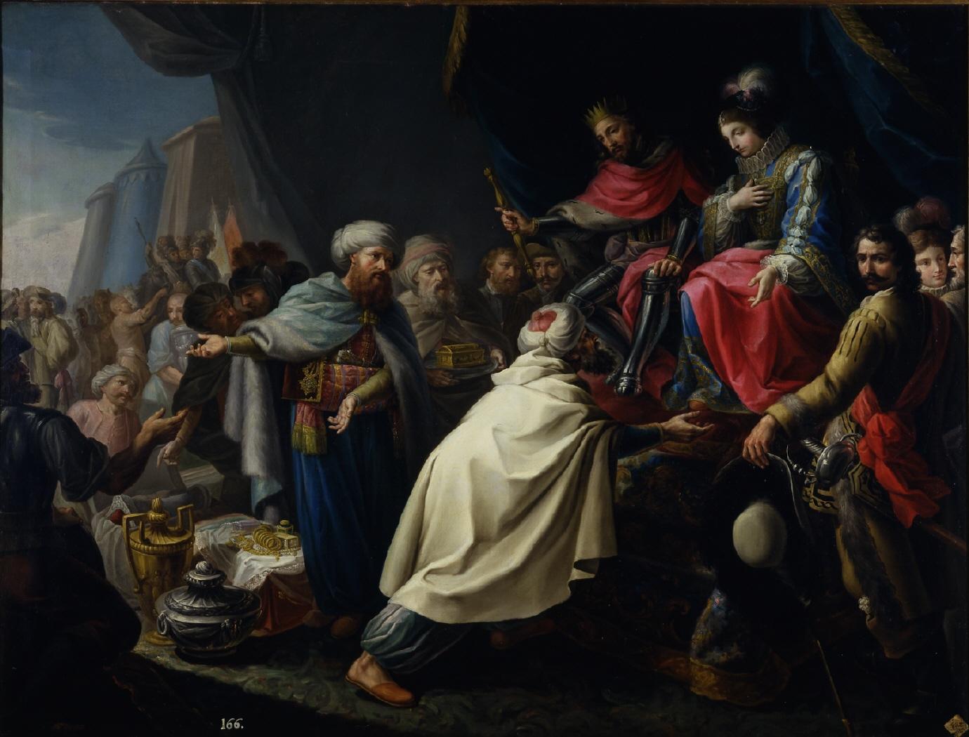 The Catholic Monarchs receive the embassy of the King of Fez or The Catholic Monarchs receiving the tribute of the Arab kings
