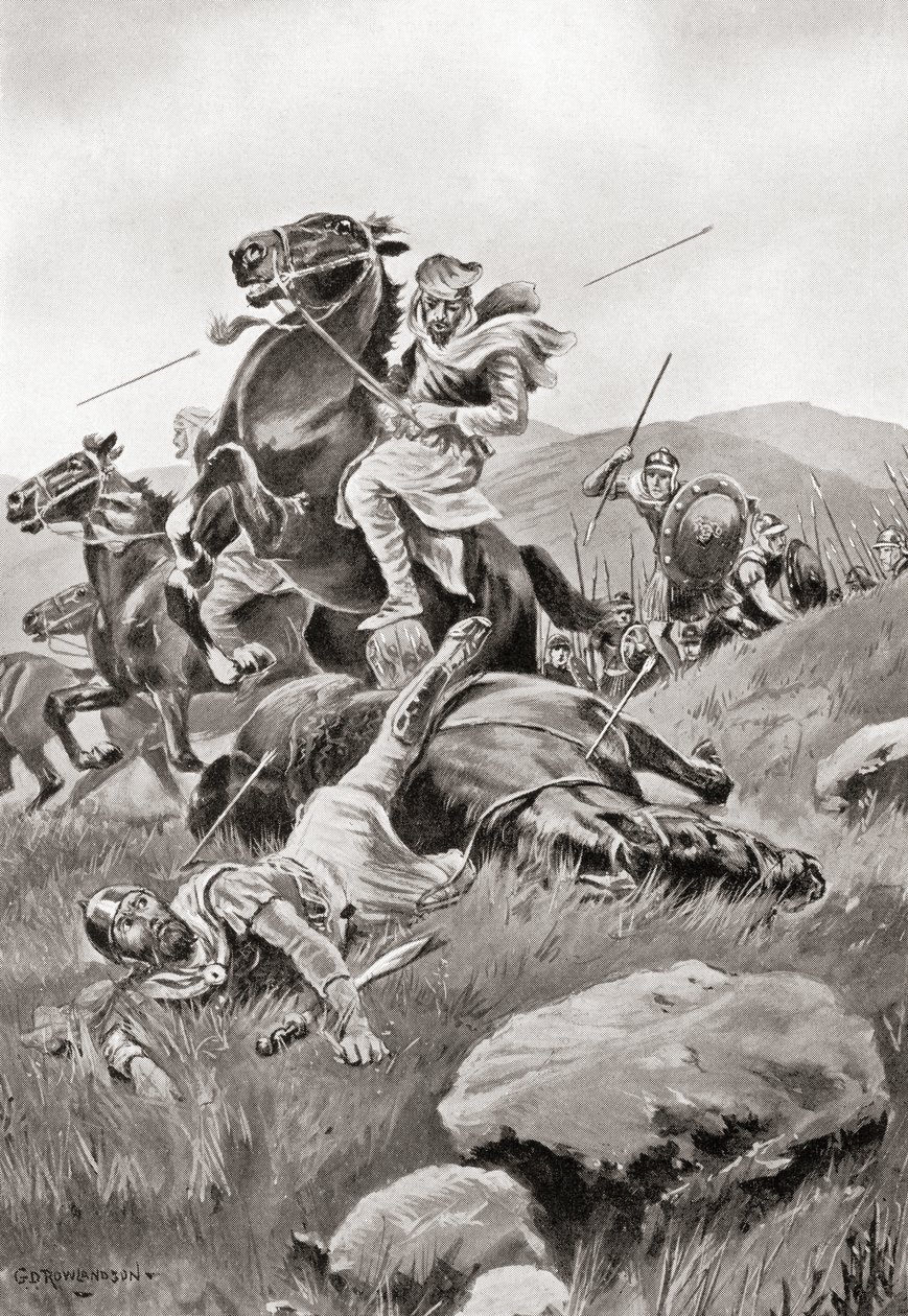 Death of Masistius Whilst Leading a Cavalry Attack Against the Greek Forces