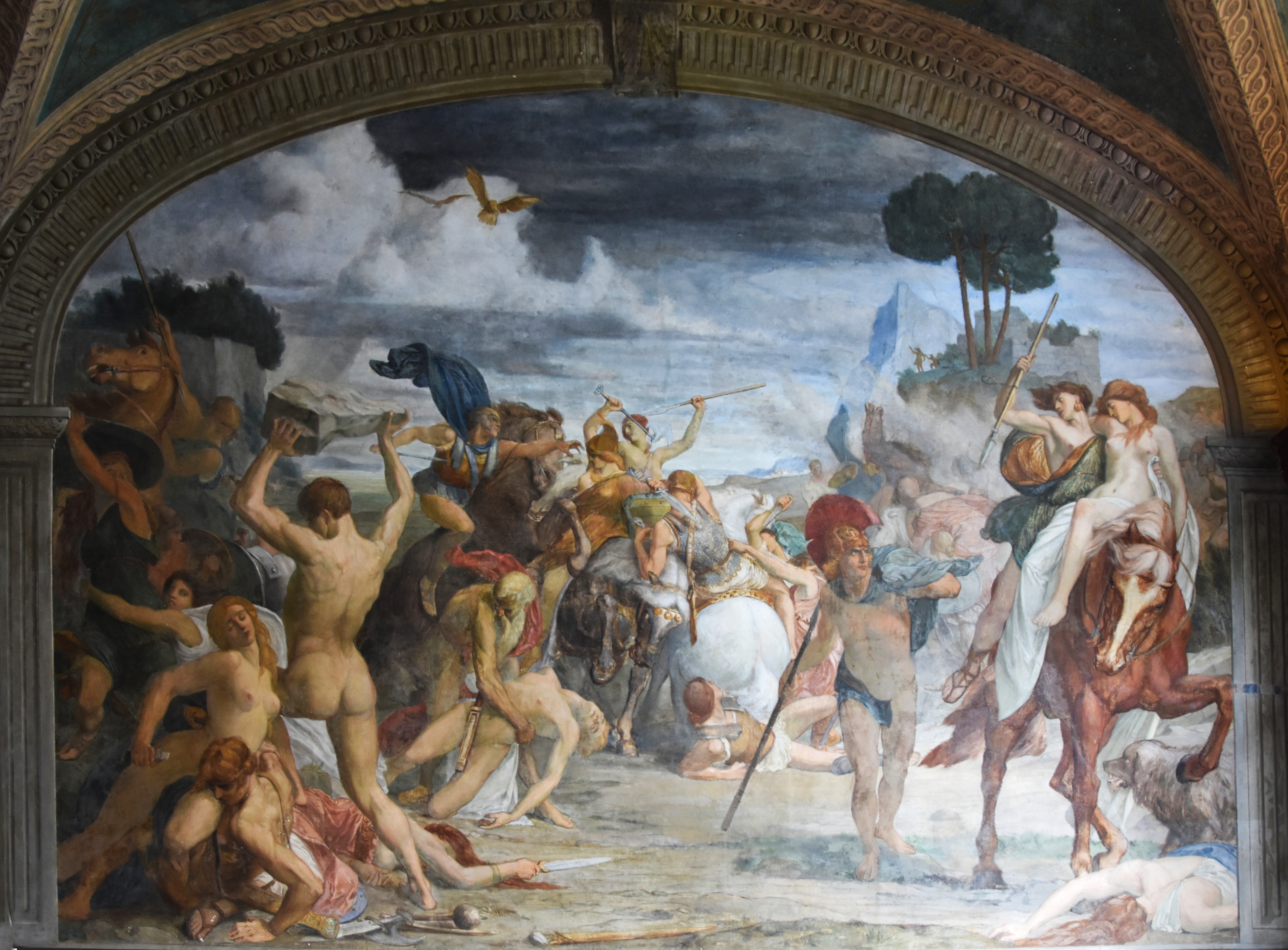 Entry of Alexander the Great in Babylon, by Bertel Thorvaldsen, in Villa Carlotta
