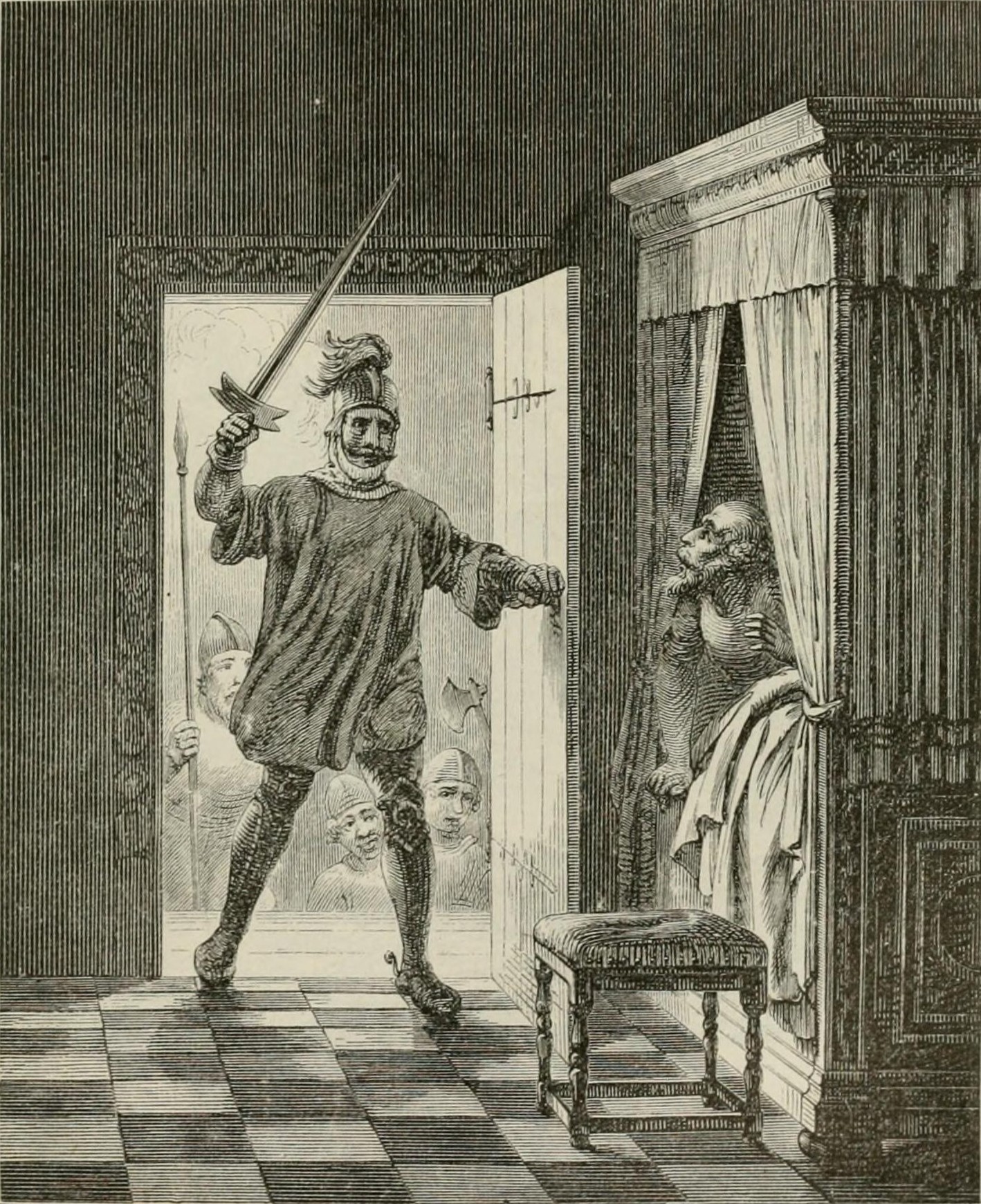 Tostig Godwinson breaks into the bedchamber of Tostig's rival