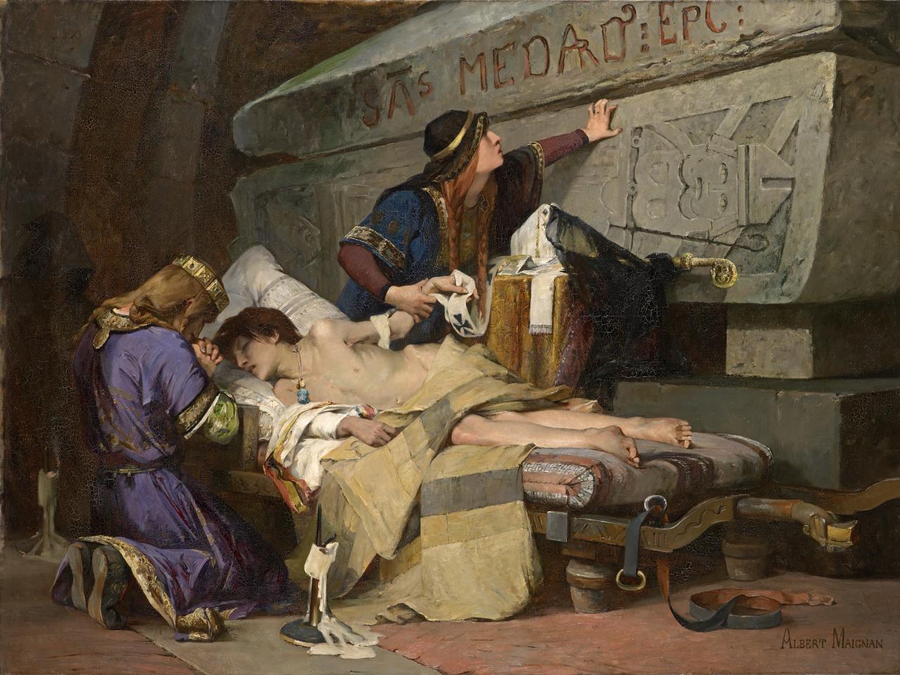 Death of Clodebert at Soissons or Last moments of Chlodobert