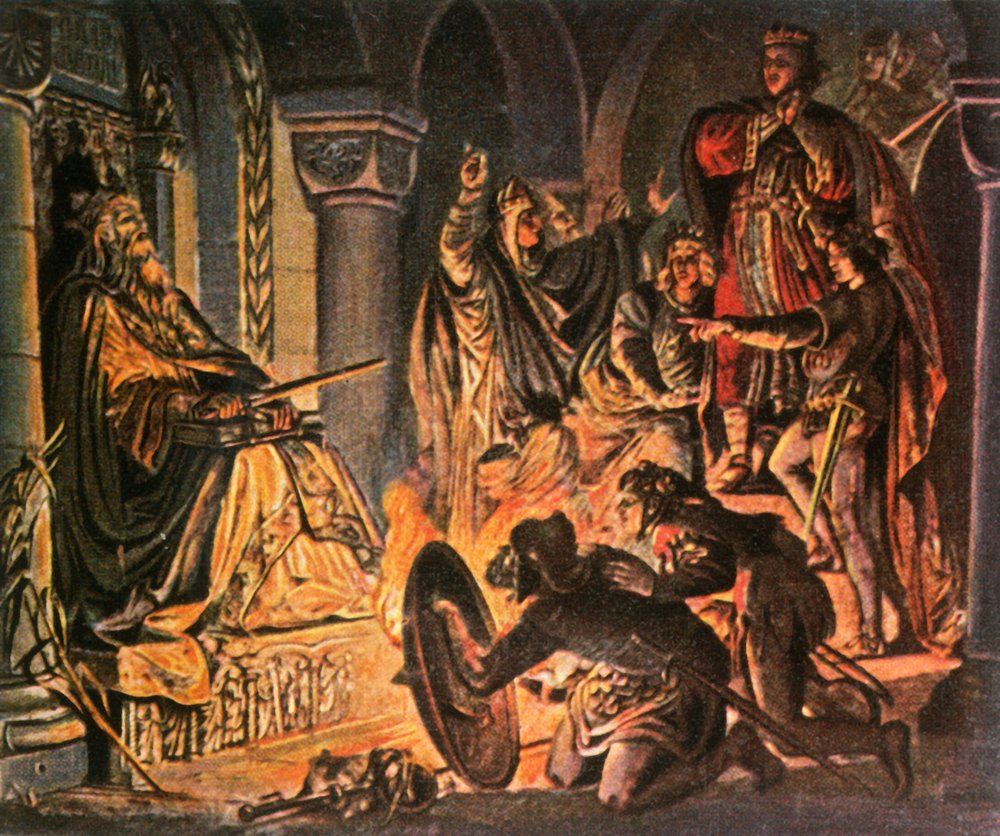 Otto III Visits Tomb of Charlemagne