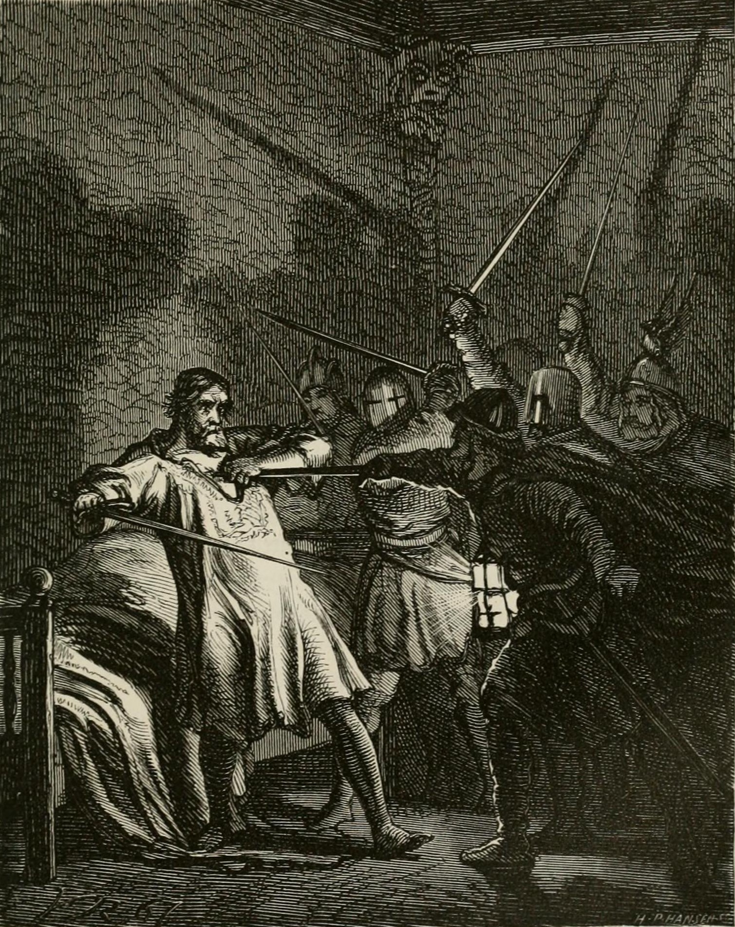 The Murder of King Canute III (Harthacanute) at a Wedding